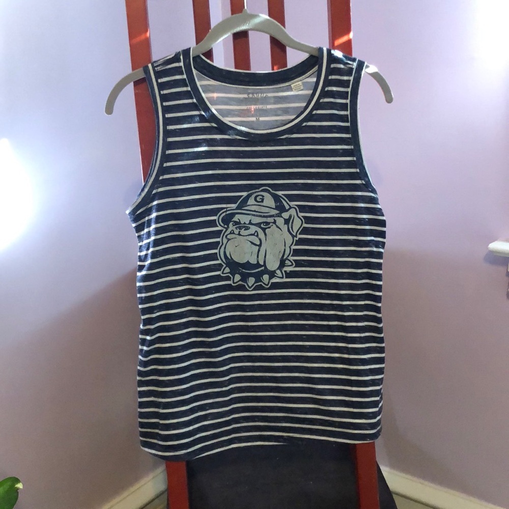 Georgia Bulldogs striped tank